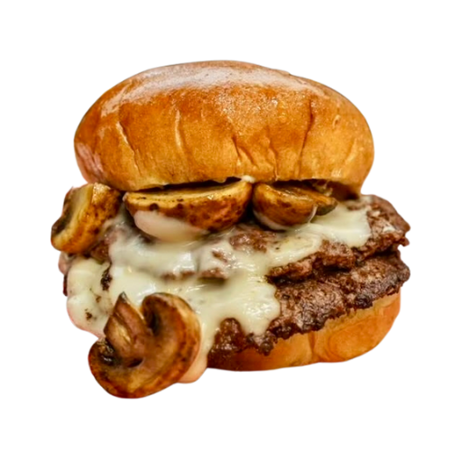 the mushroom swis burger